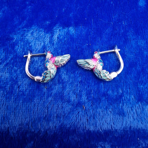 Earring Hummingbird hoops 