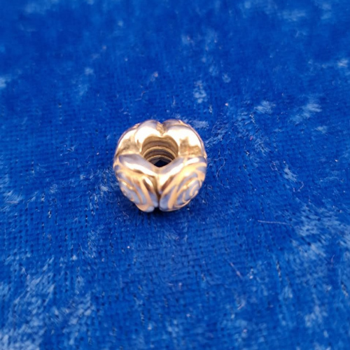  Charm  Pandora white enamel flowers