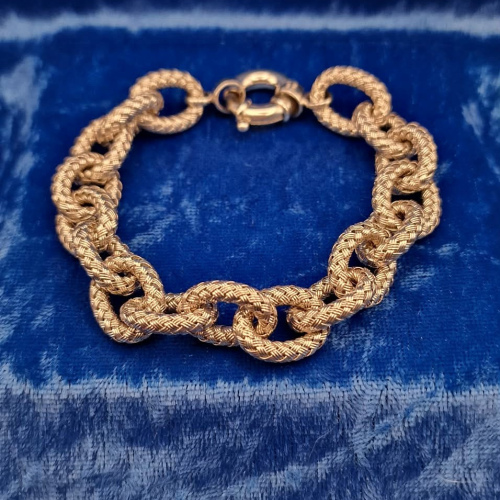 Bracelet 8"  Italian-style woven link