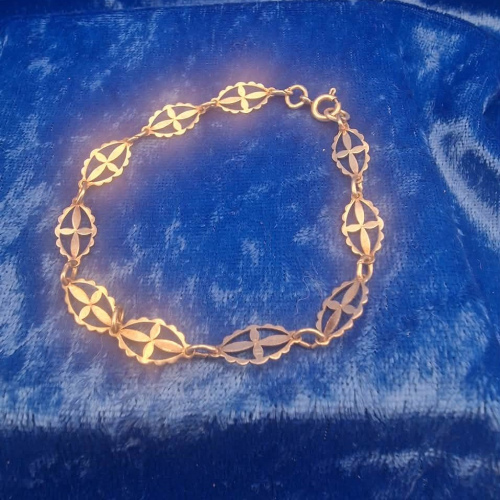 Bracelet  7" filigree link
