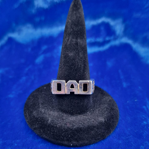 Ring size M 1/2 Dad gold plated 